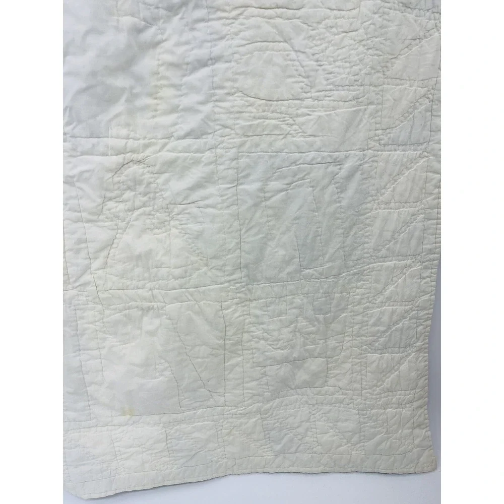 Vintage Handmade Quilt Alphabet Baby Nursery Crib ABC 34